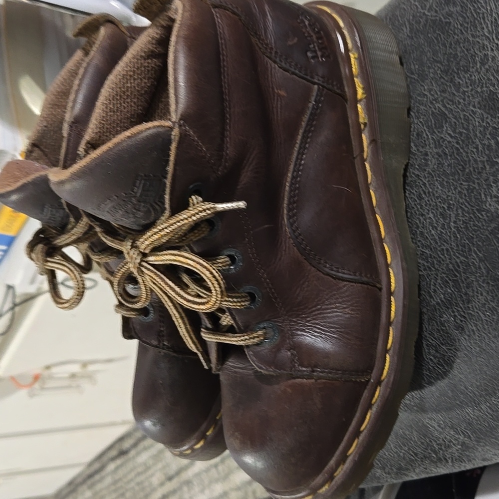 Dr. Martens Brown Combat Boots 8444 Size 4, 2 - Picture 2 of 6